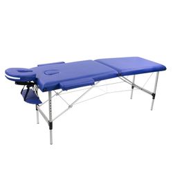 Klappbare Massageliege aus Aluminium mit Kopfstütze und tragbar