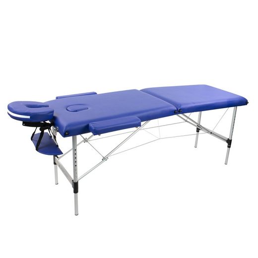 Klappbare Massageliege aus Aluminium mit Kopfstütze und tragbar