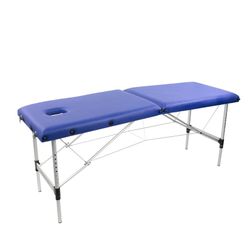Klappbare Massageliege aus Aluminium mit Kopfstütze und tragbar