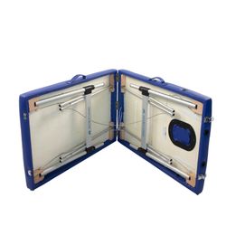 Klappbare Massageliege aus Aluminium mit Kopfstütze und tragbar