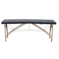 Camilla plegable de madera y portátil