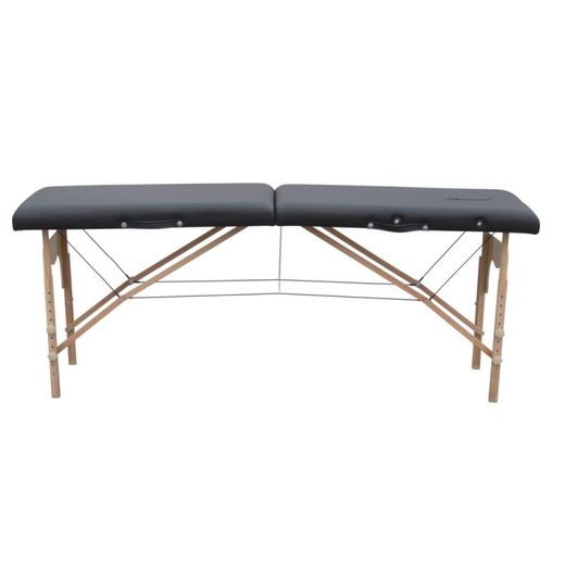 Camilla plegable de madera y portátil