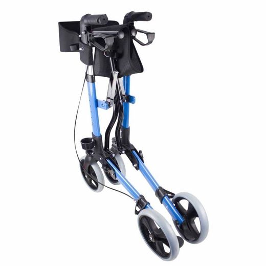 Déambulateur pliable à 4 roues, avec assise et dossier.Trajano De luxe