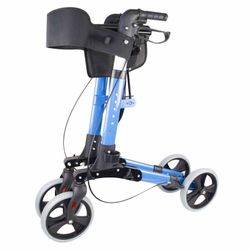 Déambulateur pliable à 4 roues, avec assise et dossier.Trajano De luxe