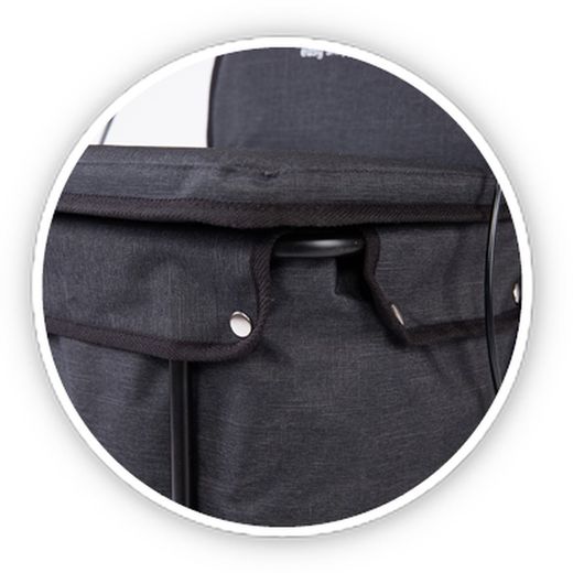 Carlett Comfort Assist Einkaufswagen mit Sitz