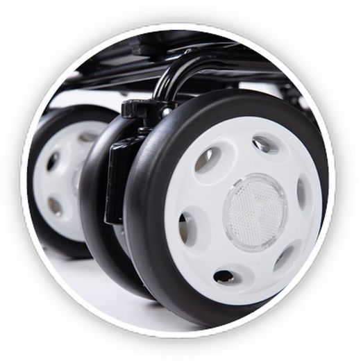 Carlett Comfort Assist Einkaufswagen mit Sitz