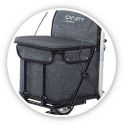 Carlett Comfort Assist Einkaufswagen mit Sitz