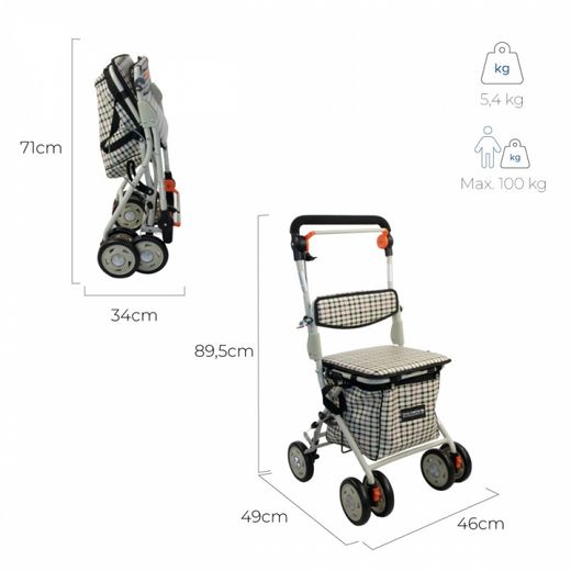 Caddie avec siège, Colisée