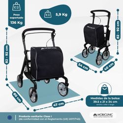 Carro de compra con asiento XXL