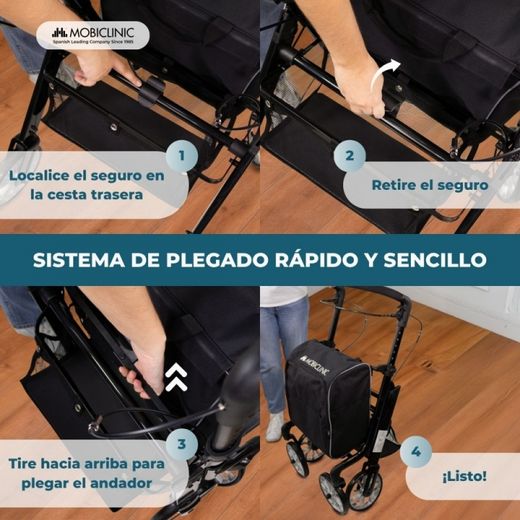 Carro de compra con asiento XXL