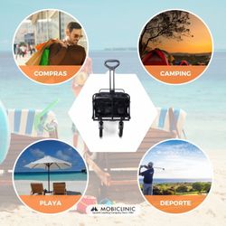 Chariot de transport pliable pour la plage et le jardin Duna Pro