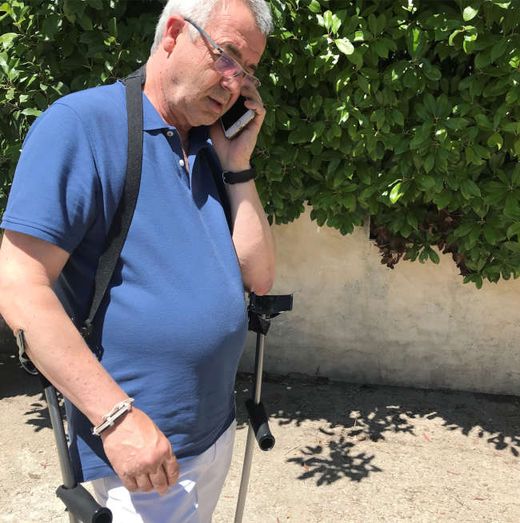 Sangle mains libres pour béquilles