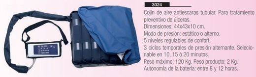 Coussin d'air tubulaire anti-escarres avec compresseur