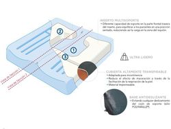 Coussin ergonomique "viscoflex-plus postural" 61x50cm