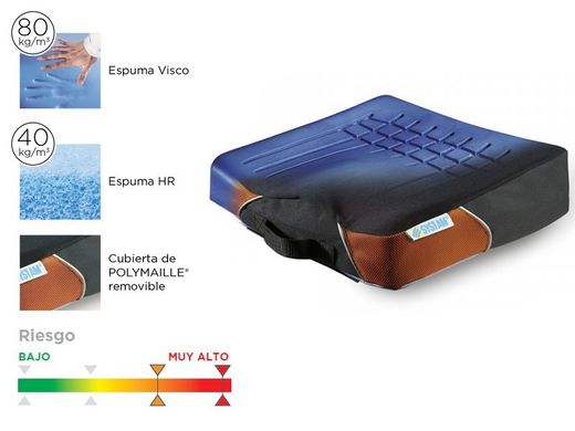 Coussin ergonomique "viscoflex-plus postural" 61x50cm