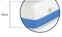 Viskoelastische orthopädische Hygienematratze 12+3