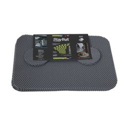 Conjunto mantel indivual y posavasos anti-deslizante stayput gris