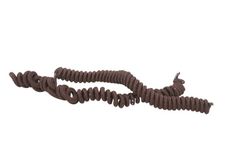 Cordones en espiral. Marrón. Contiene dos pares