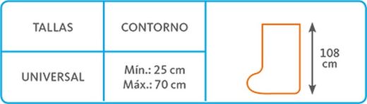 Couvre les orthèses et couvre les plâtres des jambes longues