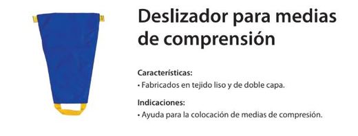 Deslizador, ayuda pone medias, mangas y prótesis