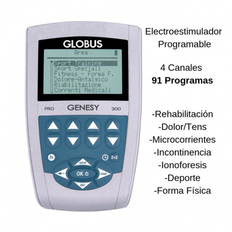 Electroestimulador globus genesy 300 — Ortopedia y