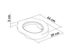 Rehausse WC souple "bleu