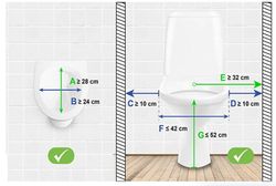 KMINA Elektrischer Toilettensitzlift (150 kg), Toilettensitzerhöhung mit Armlehnen