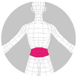 Wärmematte für die Lendenwirbelsäule