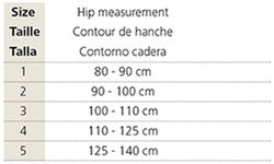 Faja de liposucción con refuerzo abdominal por encima de la rodilla, Mainat