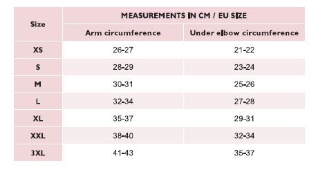 Gaine de bras lipoélastique à manches longues