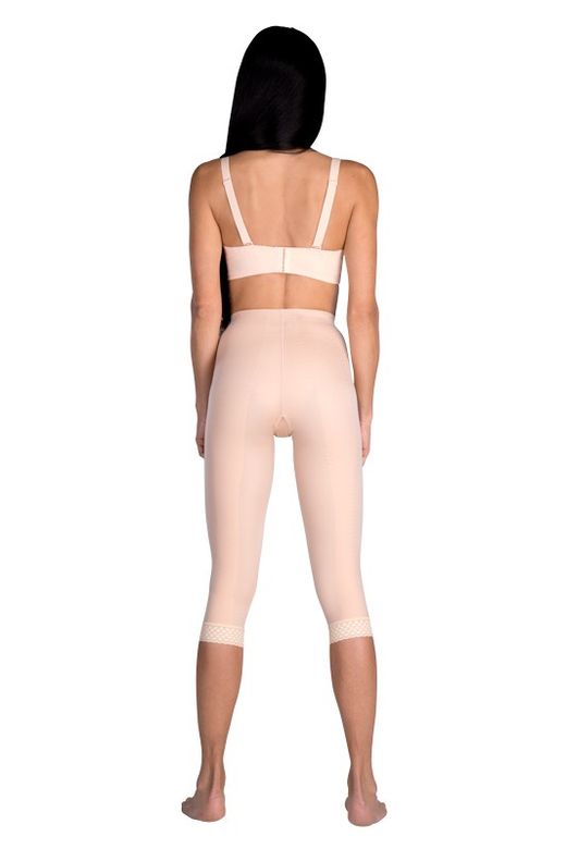 Gaine lipoélastique post liposuccion, jusque sous les genoux