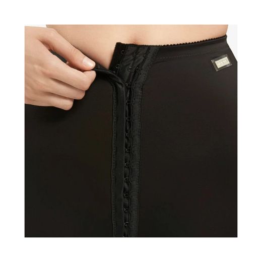 Cinta para lipoaspiração abdominal pós-voe com alças e zíper