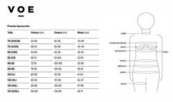 Hüftgürtel nach einer Fettabsaugung unterhalb der Knie und des Bauches mit Verstärkungen und Haken