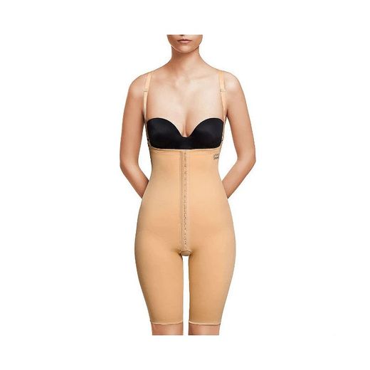 Hüftgürtel nach Fettabsaugung oberhalb der Knie, mit Bauch, verstärkt und Hakenverschluss