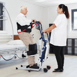 Grue debout "way up" avec harnais