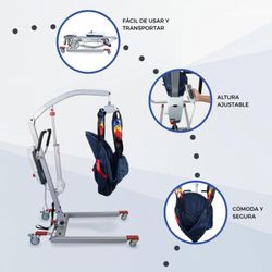 Elektrokran mit freiem Gurtzeug, einstellbar bis 135 kg