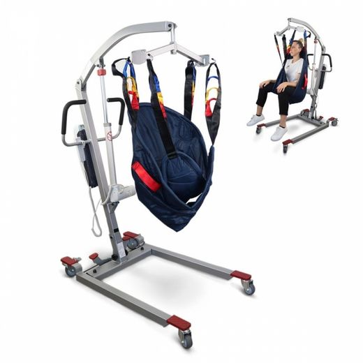 Elektrokran mit freiem Gurtzeug, einstellbar bis 135 kg