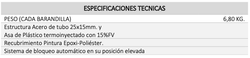 Juego de Barandillas 4 barras TECNIMOEM care
