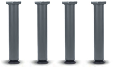 Juego de patas para somier TECNIMOEM care de altura regulable con nivelador de 25 a 36 cms. y de 35-46cms.