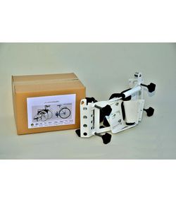 Le kit s'adapte. adaptateur de vélo pour fauteuil roulant