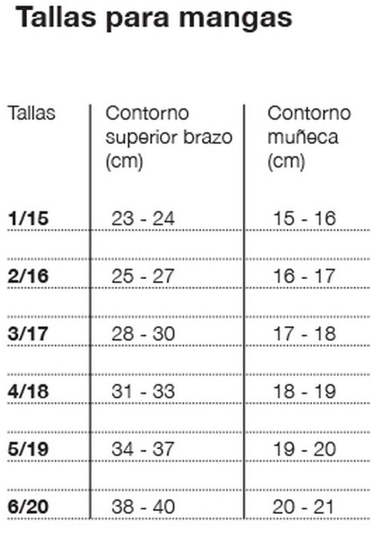 Manga con extensión hombro linfoedema serie tejido plano, Mainat