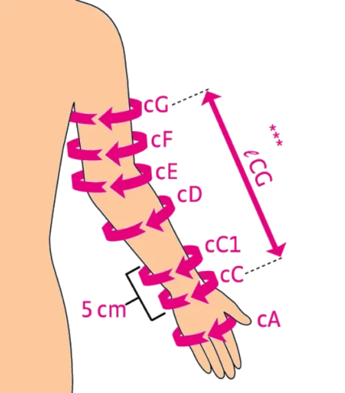 Manga de compresión para Brazo Mediven Harmony con mano