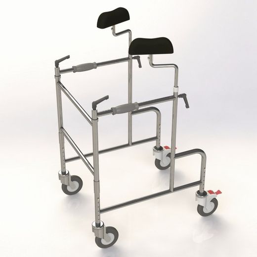 Maxi-caminador axilar plegable