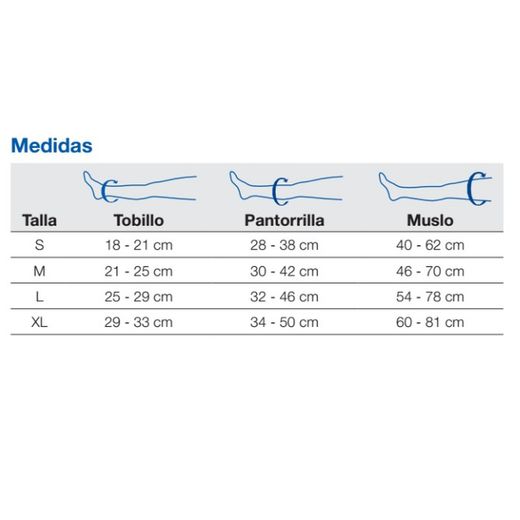 Bas longs avec maintien à la taille, soulagement des douleurs AG-T (20-30 mmHg) CCLL 2