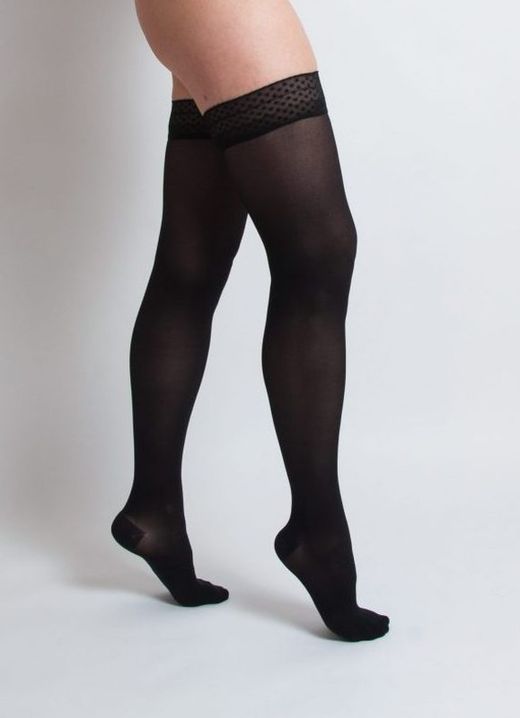 Leicht anzuziehende Langstrümpfe, Klasse II, 22 bis 29 mmHg, normale Kompression