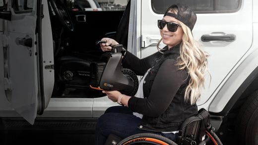 Moteur auxiliaire pour la propulsion de fauteuils roulants - Empulse R90