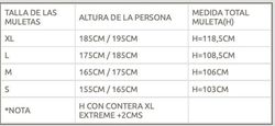 Muleta de aluminio ultra ligera indesmed