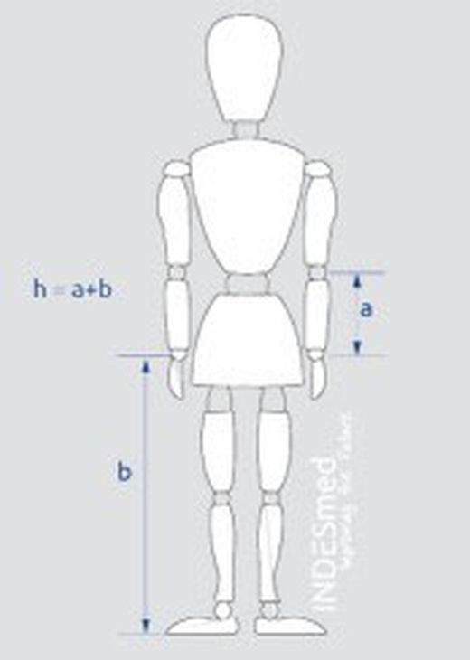 Indesmed Kohlefaser-Krücke