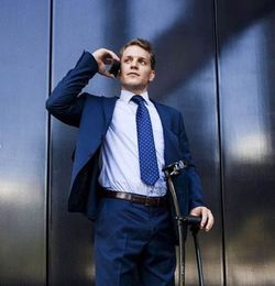 Indesmed Kohlefaser-Krücke