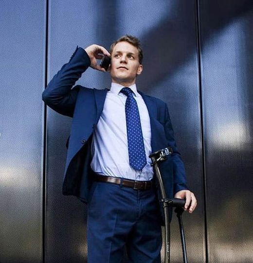 Indesmed Kohlefaser-Krücke